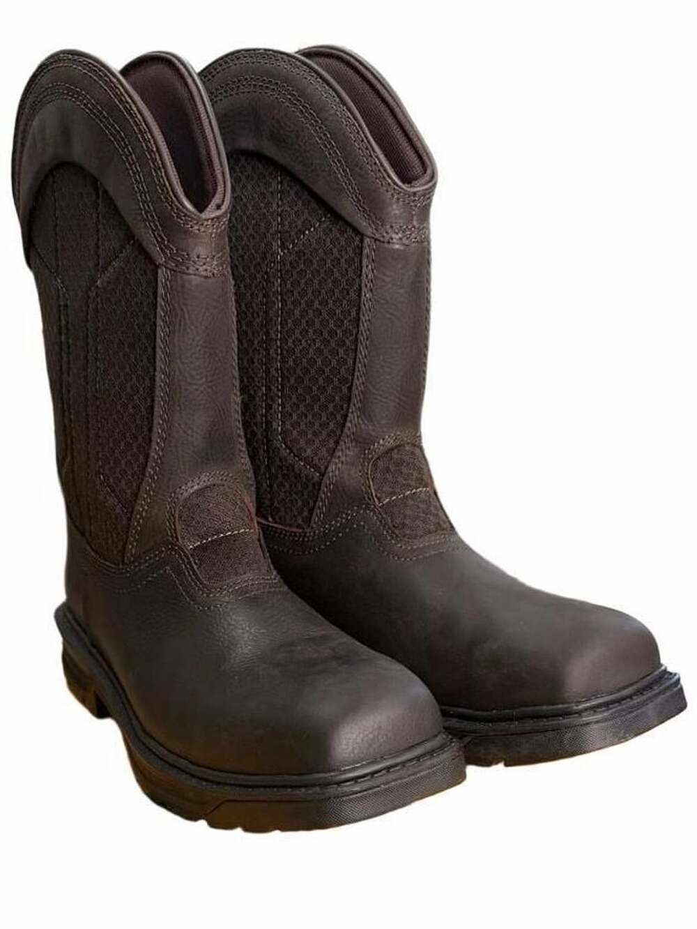 Herman Survivors Granite Steel Toe Work Boots Size 8 Brown Leather